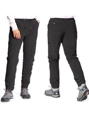 Eddie Bauer Fleece Lined Jogger Pants Women’s Size 12 Pull On Outdoor Winter